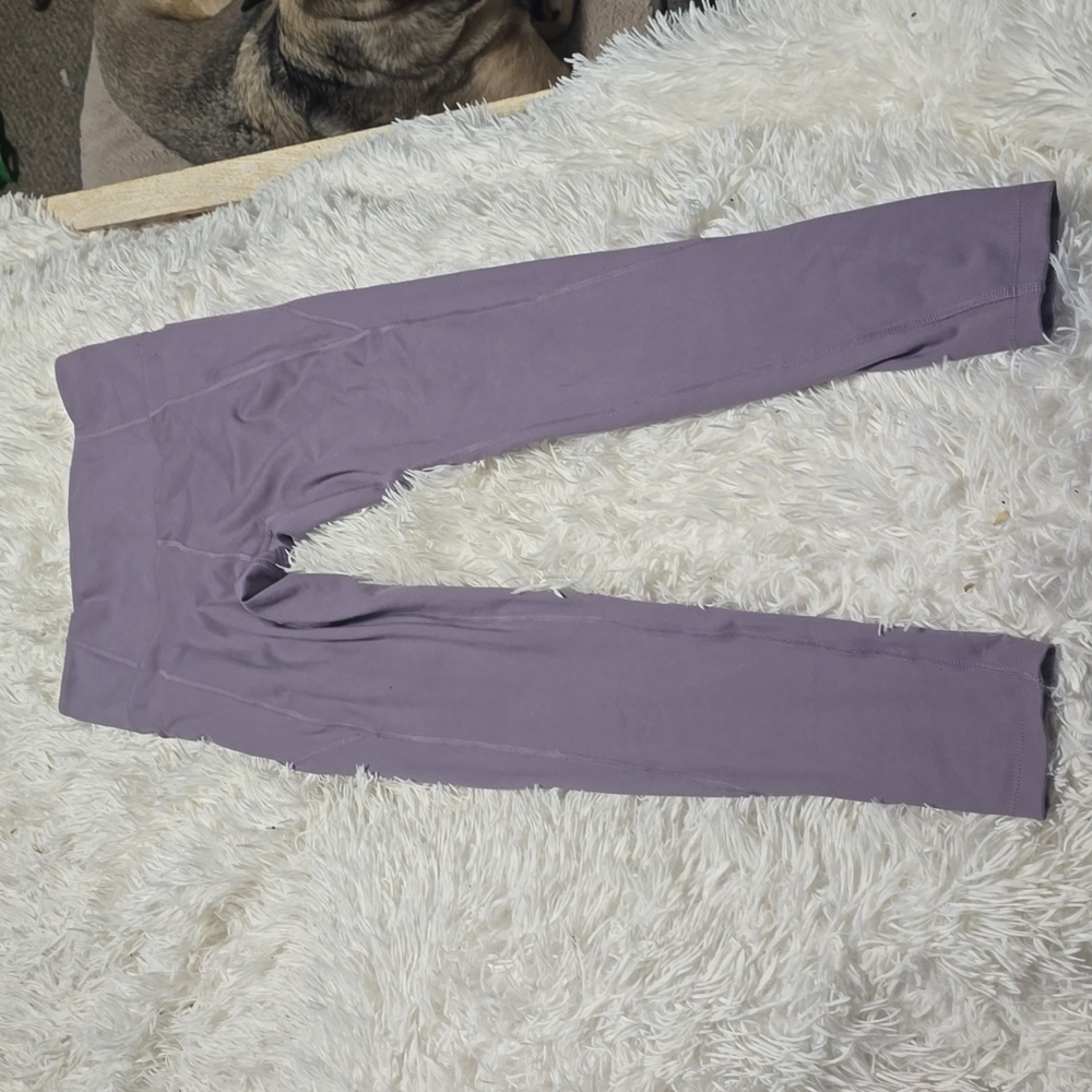 Women's Purple High-Waisted Leggings With Pockets